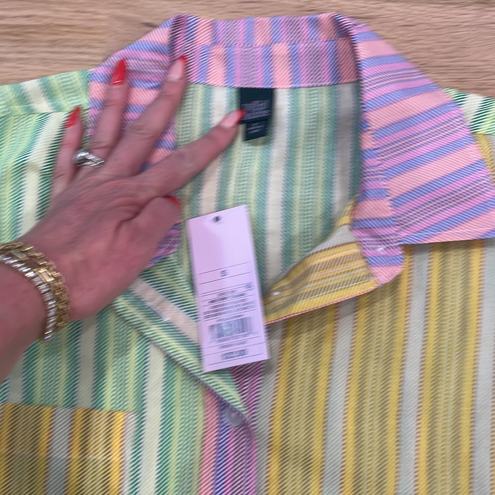 NWT Wild Fable patchwork button down - Picture 4 of 5